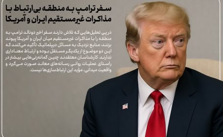 عکس نگاشت: سفر ترامپ به منطقه بی‌ارتباط با مذاکرات غیر مستقیم ایران و آمریکا